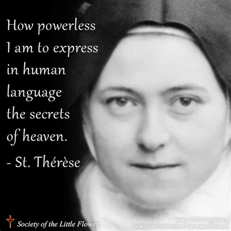 St Therese Daily Inspiration How Powerless