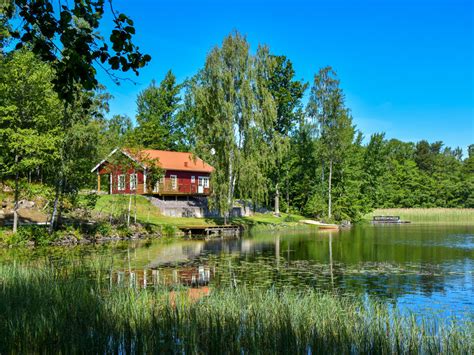 Haus kaufen in 5700 zell am see. Ferienhaus Viken direkt am See mit Boot, Schweden, Småland ...