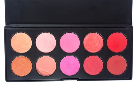 Bh Cosmetics Glamorous Blush Color Palette Review Swatches Mbf Blog
