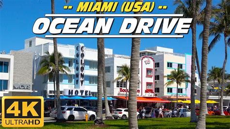 Ocean Drive Miami Florida Usa Youtube