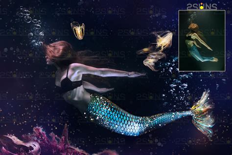 20 Mermaid tail overlay photoshop Fairy and magic | Invent Actions