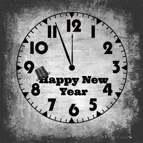 Happy New Year Clock Free Stock Photo Public Domain Pictures