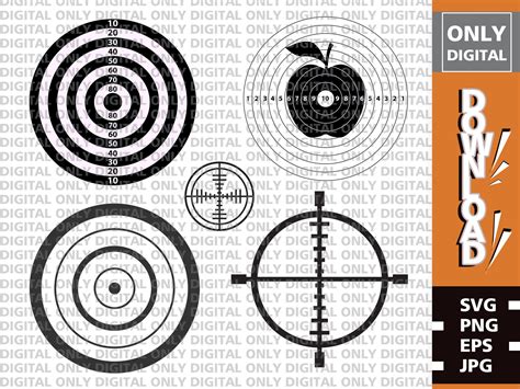 Printable Target Svg Bullseye Svg Archery Svg Hunting Etsy Uk