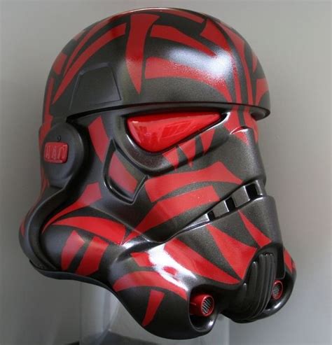 Starwars Troopers Red Tattooed Stormtrooper Helmet