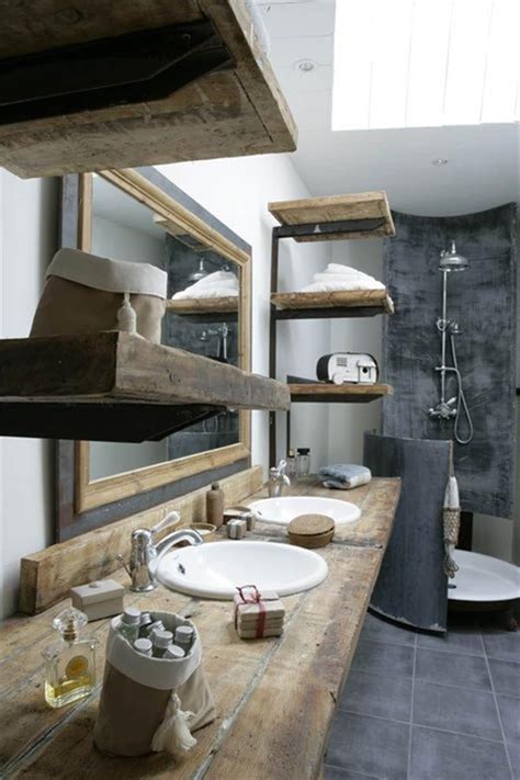 Simple rustic and modern vanity for bathrooms. 38 Best Modern Rustic Bathroom Design and Decorating Ideas ...