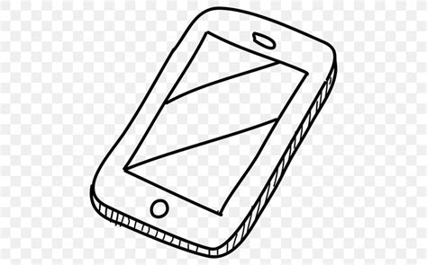 Black And White Drawing Mobile Phones Clip Art Png