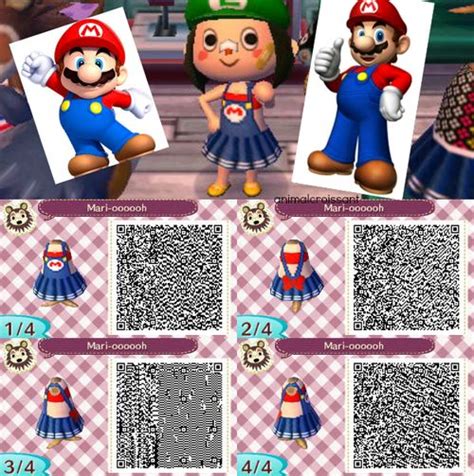 The following content is from the shops and such chapter of the animal crossing new leaf official guide. Mario Summer Dress - Animal Crossing New Leaf QR Code ...