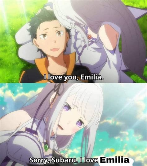 even emilia says i love emilia r animemes