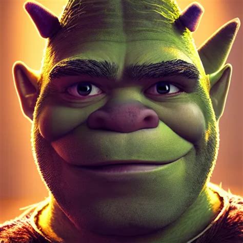 Portrait Painting Of Shrek Candlelight 8 K Ultra Stable Diffusion