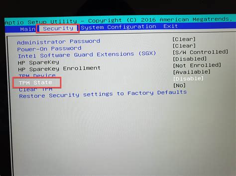 Windows Bios Settings Enable Tpm Secure Boot Uefi Hot Sex Picture How To In Hp For 11 Update It
