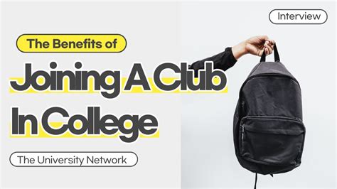 Benefits Of Joining A Club In College Youtube
