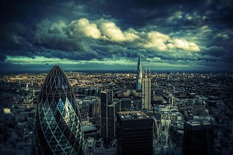 Laminated A Storm Brewing Over London Photo Photograph Poster Dry Erase
