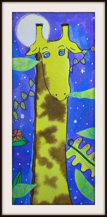 Marymaking Giraffes By Moonlight Elementary Art Projects Giraffe