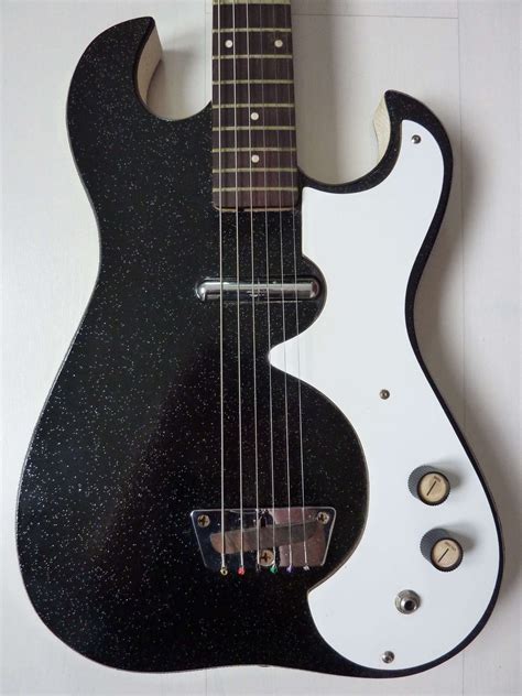 Silvertone Danelectro 1448 Amp In Case 1965 Black Sparkle Guitar For