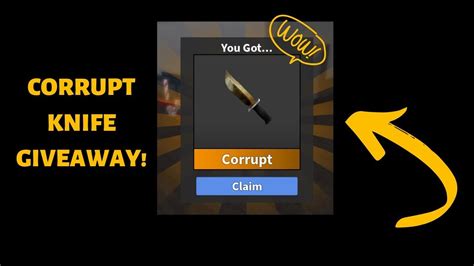 Expired murder mystery (mm2) corrupt codes. CORRUPT KNIFE GIVEAWAY! mm2 - YouTube