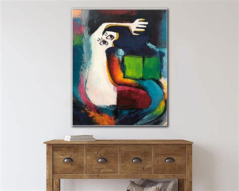 Large Original Abstract Surrealism Paintings On Canvas Modern Etsy