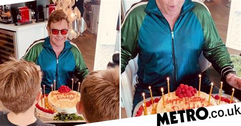 Elton John Celebrates ‘best Birthday Ever As He Turns 73 In Lockdown