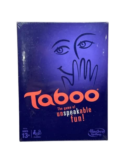 Hasbro Gaming Taboo Game Of Unspeakable Fun Players Age Factory Sealed Picclick