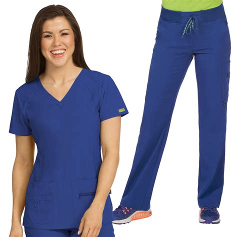 Med Couture Med Couture Activate Womens V Neck Racerback Scrub Top