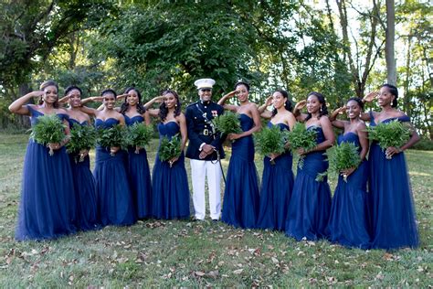 Bridal Bliss: Carlin and Madison's Modern Military Wedding Photos