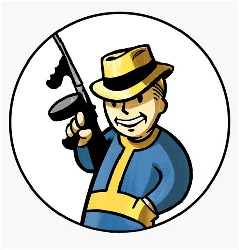 Fallout Clipart Retro Logo Fallout Vault Boy Hd Png Download Kindpng