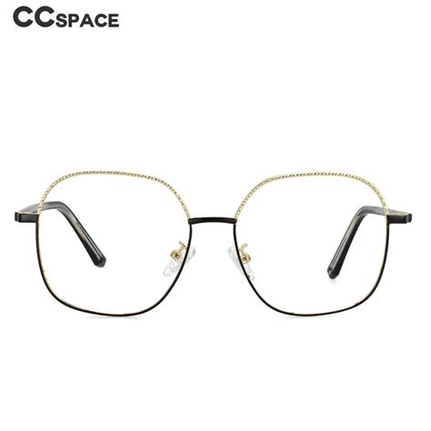 53837 Oversized Square Anti Blue Light Metal Optical Glasses Frames Men Women Fashion Computer
