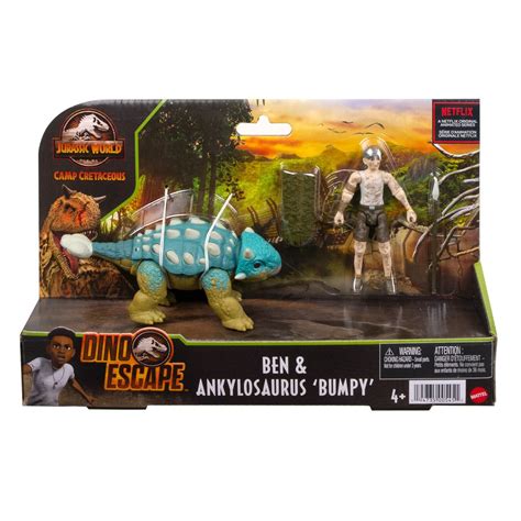 Jurassic World Camp Cretacous Dino Escape Ben And Ankylosaurus Bumpy