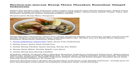 Just there are many people who want to download any apk apps file directly and often when they failed to find quickly any apps then here through this platform we are. Download Buku Resep Masakan Sehari-Hari Pdf / Pandai Memasak Bersama Nyonya Rumah Jadi Acuan ...