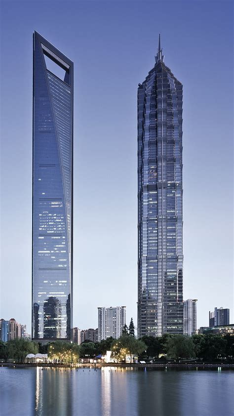 Hd Wallpaper Shanghai China City Skyscrapers Tower River Dawn