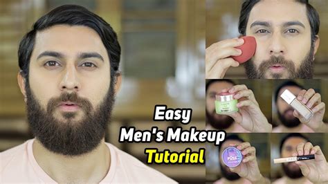 easy men s makeup tutorial for beginners natural look affordable makeup kit for men youtube