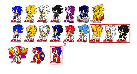 Sonic Forms Canon And Fanon By Joeyb1001 On Deviantart