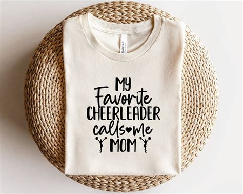 Cheerleader Mom Svg My Favorite Cheerleader Calls Me Mom Svg Cheer Mom Shirt Iron On Png My