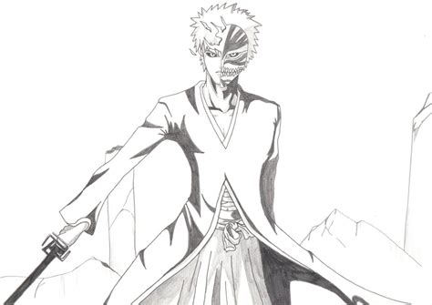 Bleach Ichigo Half Hollow By Omegademonfox On Deviantart