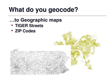 Ppt Gis Lecture 7 Geocoding Powerpoint Presentation Free Download