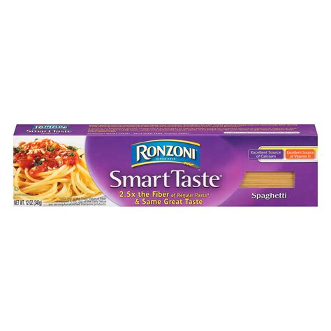 Ronzoni Smart Taste Spaghetti Pasta 12 Oz Good Source Of Fiber