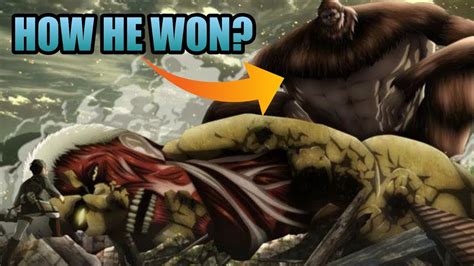 How Beast Titan Defeated Armored Titan In Season 3 Attack On Titan