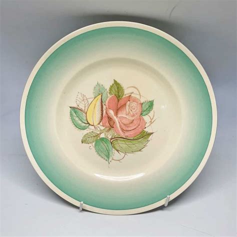 Susie Cooper Patricia Rose Green Fish Plate Clyde On 4th Antiques
