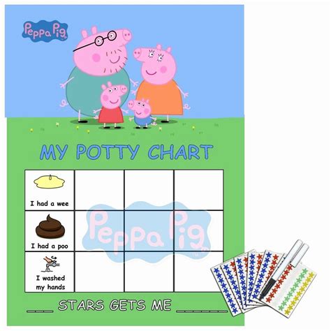 Printable Potty Training Sticker Chart Awesome Peppa Pig Potty Toilet