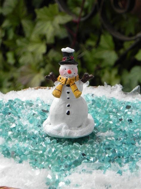 Miniature Snowman Christmas Fairy Garden Snowman Fairy