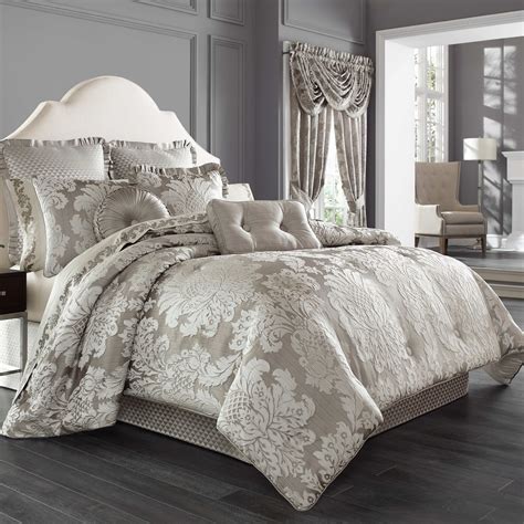 Shop Five Queens Court Carly Woven Jacquard 4 Piece King Size Comforter
