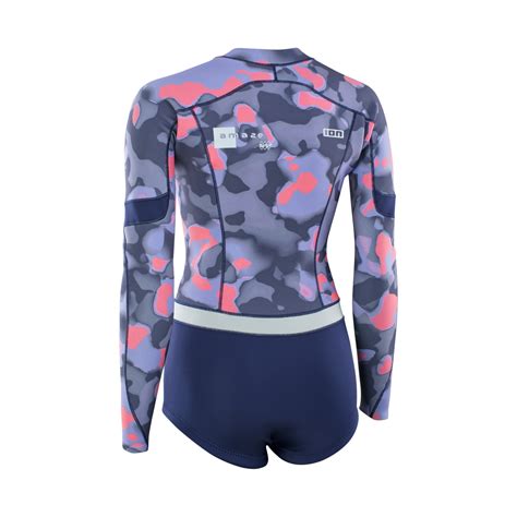 Ion 2022 Women Wetsuit Amaze Hot Shorty 15 Ls Fz Capsule Pink Price Reviews Easy Surf Shop