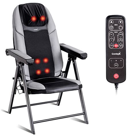 Buy Gymax Adjustable Folding Shiatsu Massage Chair Heated Back And Neck