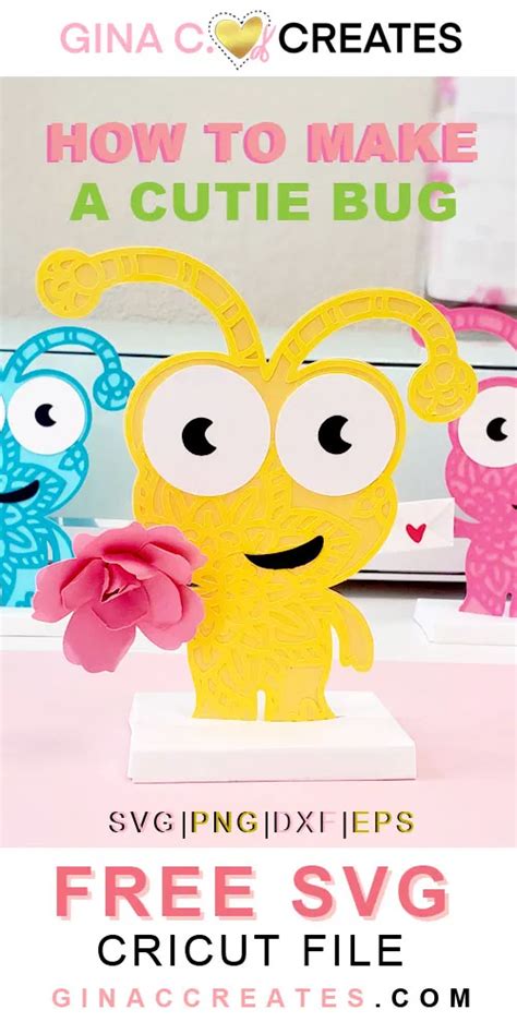 How To Make A Cricut Cutie Bug Mandala Gina C Creates D Paper Crafts Glue Crafts Paper