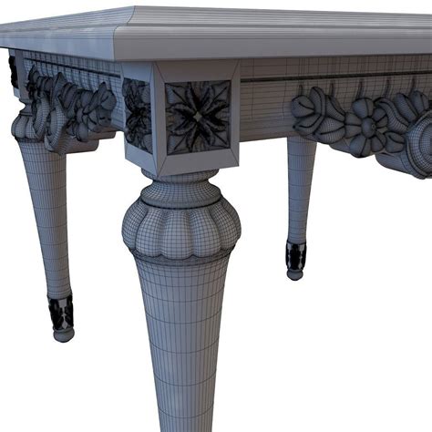 Seven Sedie Baroque Small Table Giano 3d Model Cgtrader