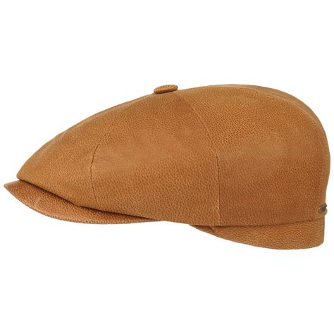 Hatteras Chevrette Leather Cap By Stetson 16900