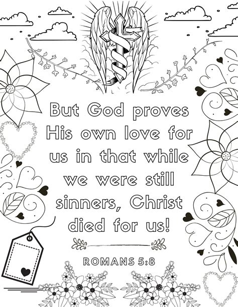 Bible Verse Coloring Pages For Adults Free Printables