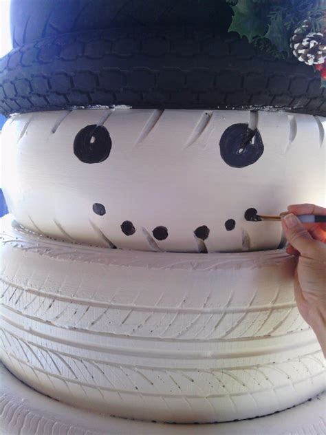 Making A Tire Snowman Thriftyfun