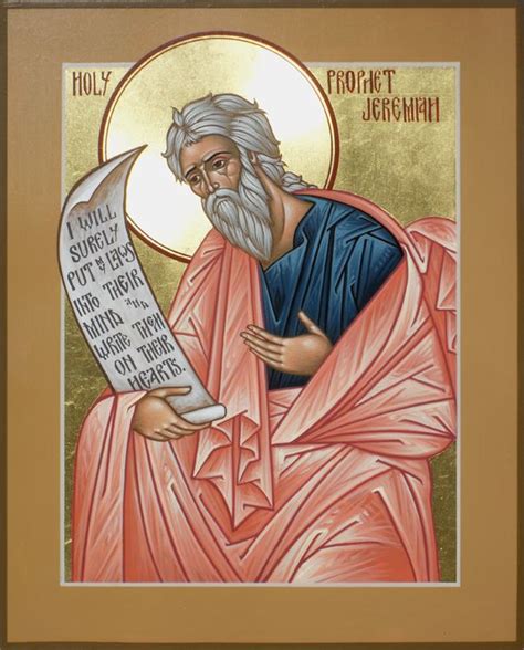 The Holy Prophet Jeremiah Iconos Pinterest