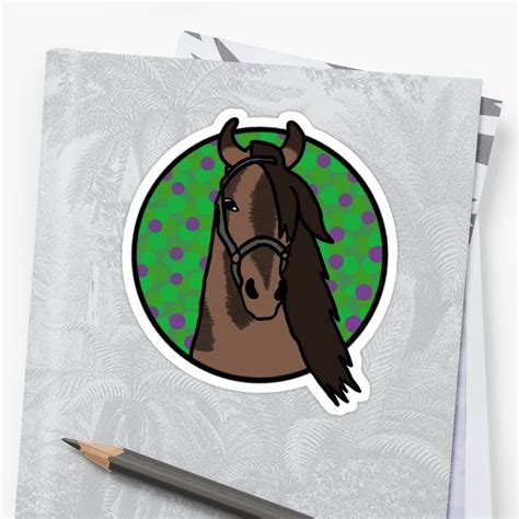 Dark Horse Sticker By Podyd Redbubble