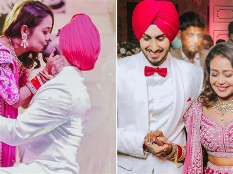 Neha Kakkar And Rohanpreet Singhs Unseen Kissing Picture From Their Engagement Ceremony Goes